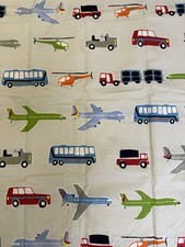 New Pottery Barn Kids Brody Twin Duvet Cars/Trucks/Buses/Planes Cotton