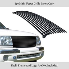 Fits 1998-2000 Toyota Tacoma Stainless Steel Black Billet Grille Grill Insert