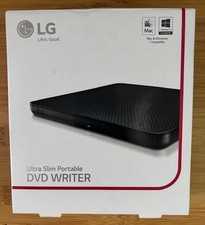 LG Black Ultra Slim Portable DVD Writer NEW Complete in Box