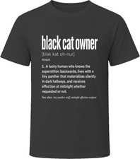 Black Cat Owner Definition Funny Cat Lover Gift T Shirt