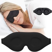 Pop 3D Sleeping Eye Mask for Men Women Soft Pad Blindfold Cover Travel Sleep USA