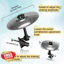 Car Cymbal Air Vent Mini Drum Crash Cymbal For Car Music Lovers Silver