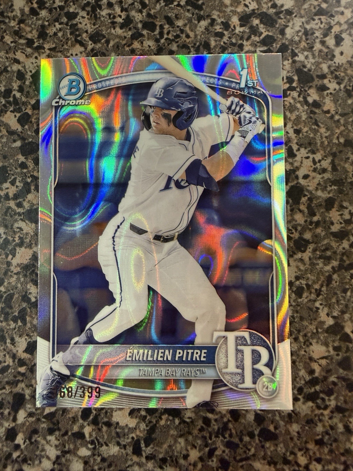 2025 Bowman - Chrome Prospects Emilien Pitre #BCP-83 Lava Refractor /399 (RC)