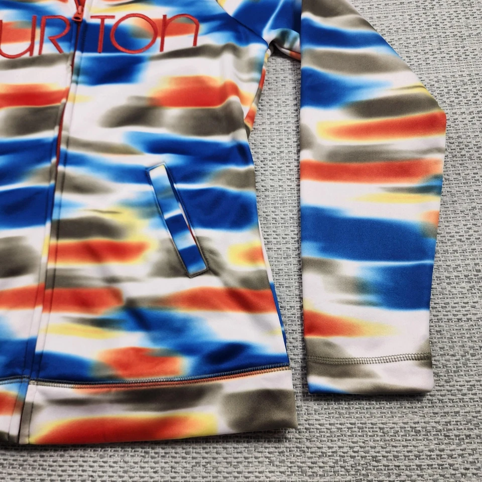 Sudadera con Capucha Burton Para Mujer Grande Multicolor Cremallera Completa WB Pico Forrada de Vellón Snowboard Foto 4 de 4