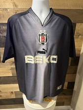 Vintage Puma Besiktas Shirt Soccer Jersey Men Size L Black