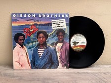 GIBSON BROTHERS ON THE RIVIERA EUROPOP DISCO SOUL HYPE STICKER MANGO SHRINK EX+