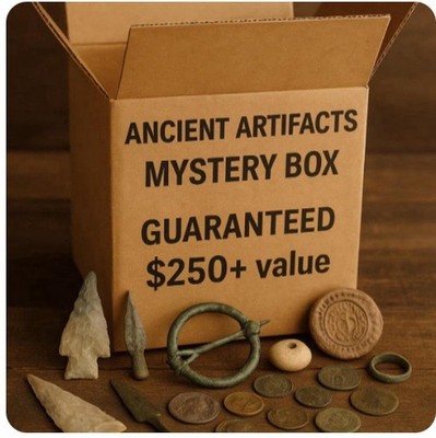 ANCIENT ARTIFACT- COLLECTION STARTING KIT- ARROWHEAD COIN AXE TOOLS AND MORE!