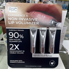 Roc Non-Invasive Lip Volumizer 0.34 Fl Oz 3-Pk Collagen Peptides Hyaluronic Acid