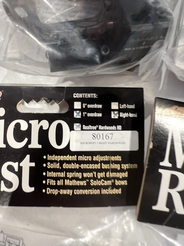 Paquete de 6 accesorios de tiro con arco Mathews Micro Rest Foto 2 de 4