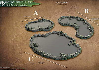 Artisan Guild -  Forest Ponds/ Teiche (Tabletop & Rollenspiel Terrain)