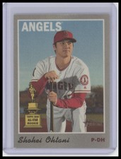 Shohei Ohtani Topps Heritage 1970 Cloth Stickers 2019 #16