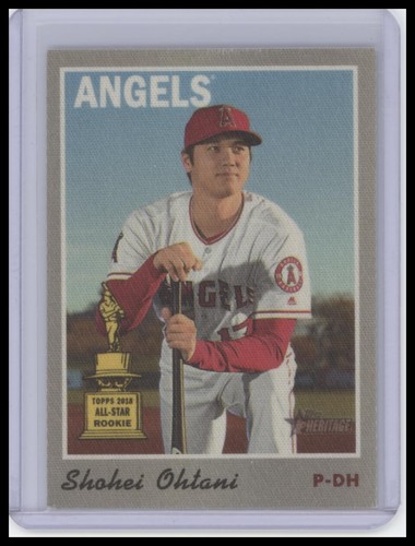 Shohei Ohtani Topps Heritage 1970 Cloth Stickers 2019 #16