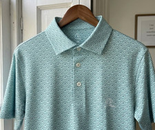 Rhoback Back Tees Performance Polo Antigua Green-UPF50 Sun Protection Golf Shirt