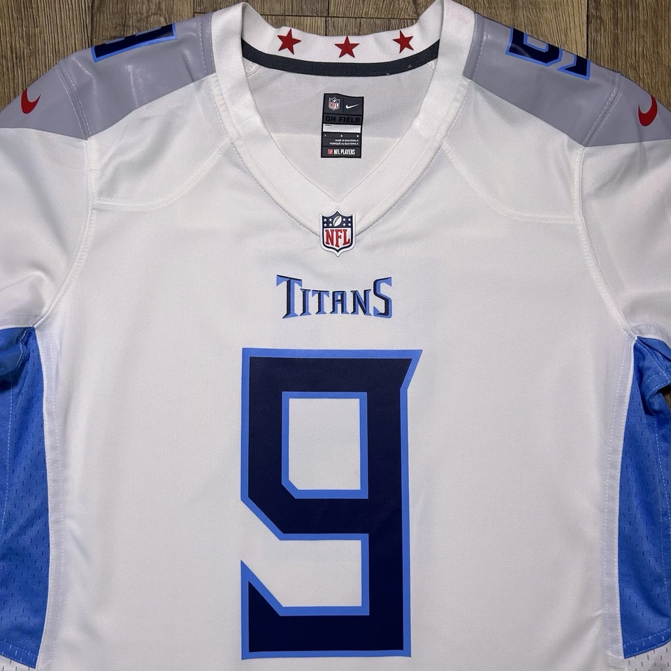 Nueva camiseta local de fútbol americano de los Tennessee Titans Steve McNair Nike NFL para mujer L $130 Foto 3 de 4