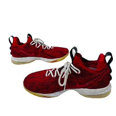 Nike LeBron 15 Low University Red A01755-400 Mens 9.5 Sneakers Shoes Basketball