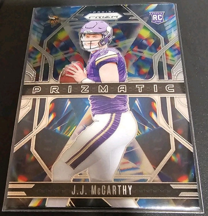 2024 Panini Prizm Rookie #8 JJ McCarthy Prizmatic RC Minnesota Vikings
