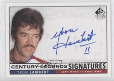 2020-21 SP Signature Edition Legends Century Signatures Yvon Lambert Auto 7i2