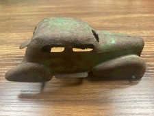 Vintage 1930's Wyandotte Pressed Steel LaSalle Green 2 Door Sedan Coupe Car 5.5"