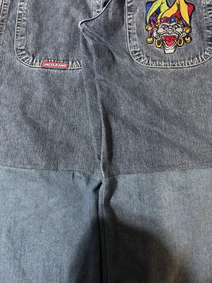 ❗️ RARO ❗️ JNCO Jeans Bufón 30x30 Reparado en la rodilla Foto 4 de 4