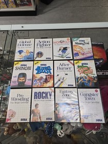 HUFE SEGA Master System Lot 32 Games + System CIB Complete in Box TESTED WORKING