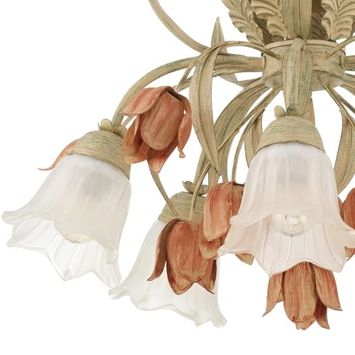 Crystorama Lighting Group 4800 Southport 5 Light 22"W Semi-Flush - Sage Rose - Picture 2 of 6
