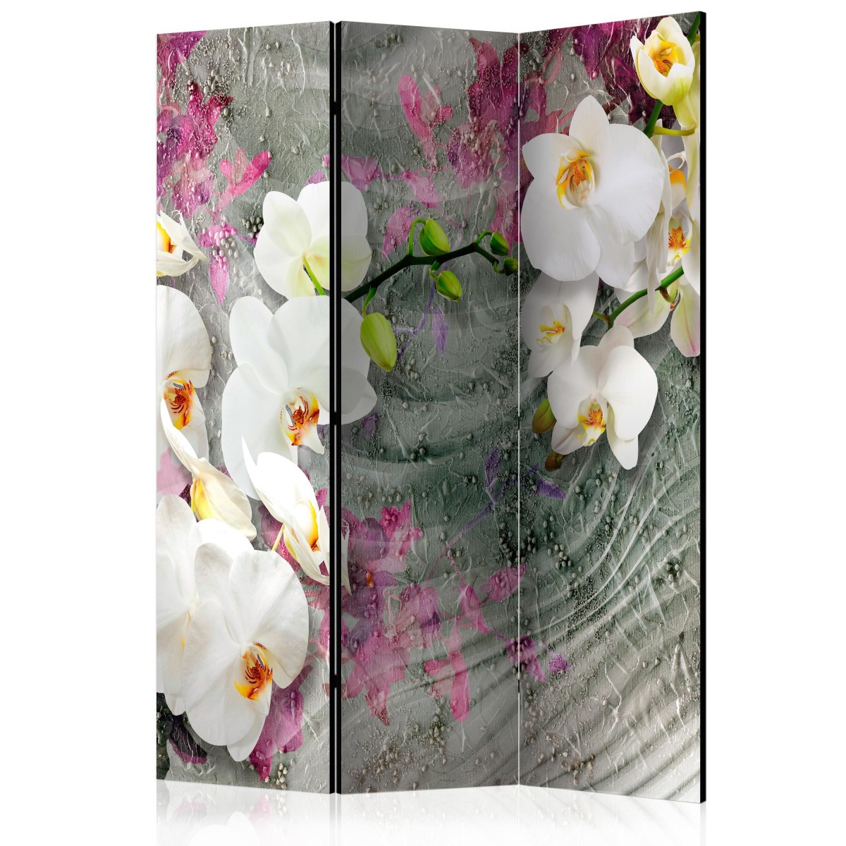 Paravent 3 volets pliable 135x172 cm occultant et modulable
