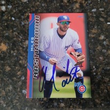 Miles Mastrobuoni IP Autographed Baseball Card (Iowa Cubs) 2024 Choice #14