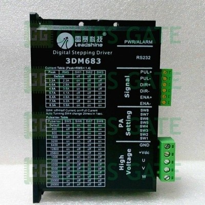 1PCS New LeadShine 3DM683 3 Phase Digital Stepper Motor Driver 20-60VDC 0.5-8. *