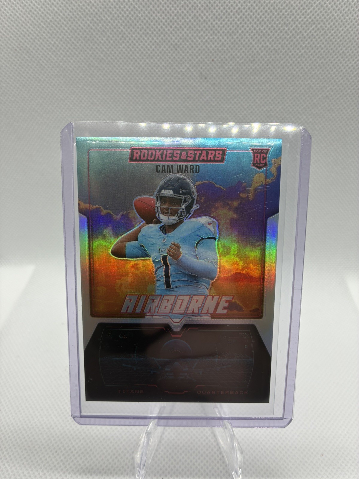 2025 Panini Rookies & Stars Cam Ward RC Rookie Airborne Silver Prizm Titans