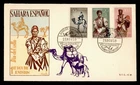 DR WHO 1959 SPANISH SAHARA FDC STAMP DAY SEMI POST COMBO OVERSEAS MAILER R64418