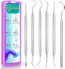 "Dental Tools, Dental Pick for Teeth Cleaning, Stainless Steel Hygiene Kit with
