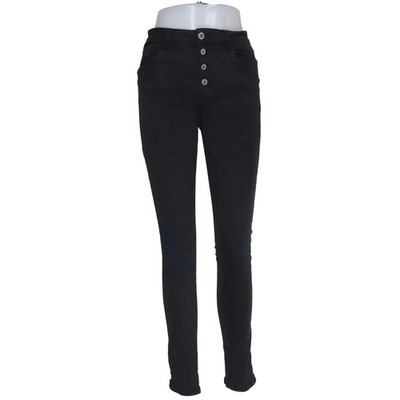 Levella, Jeans, Größe: 38, Schwarz, Baumwolle/Elasthan, Einfarbig, Denim #qwS
