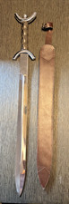Replica Celtic Medieval Knight Sword w Sheath Cosplay LARP Great for Display