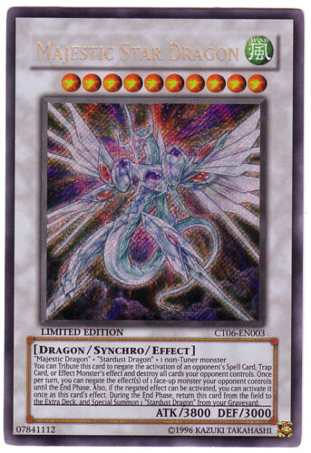 YUGIOH • Majestic Star Dragon Drago Stellare Maestoso SECRET RARE CT06-EN003 NM