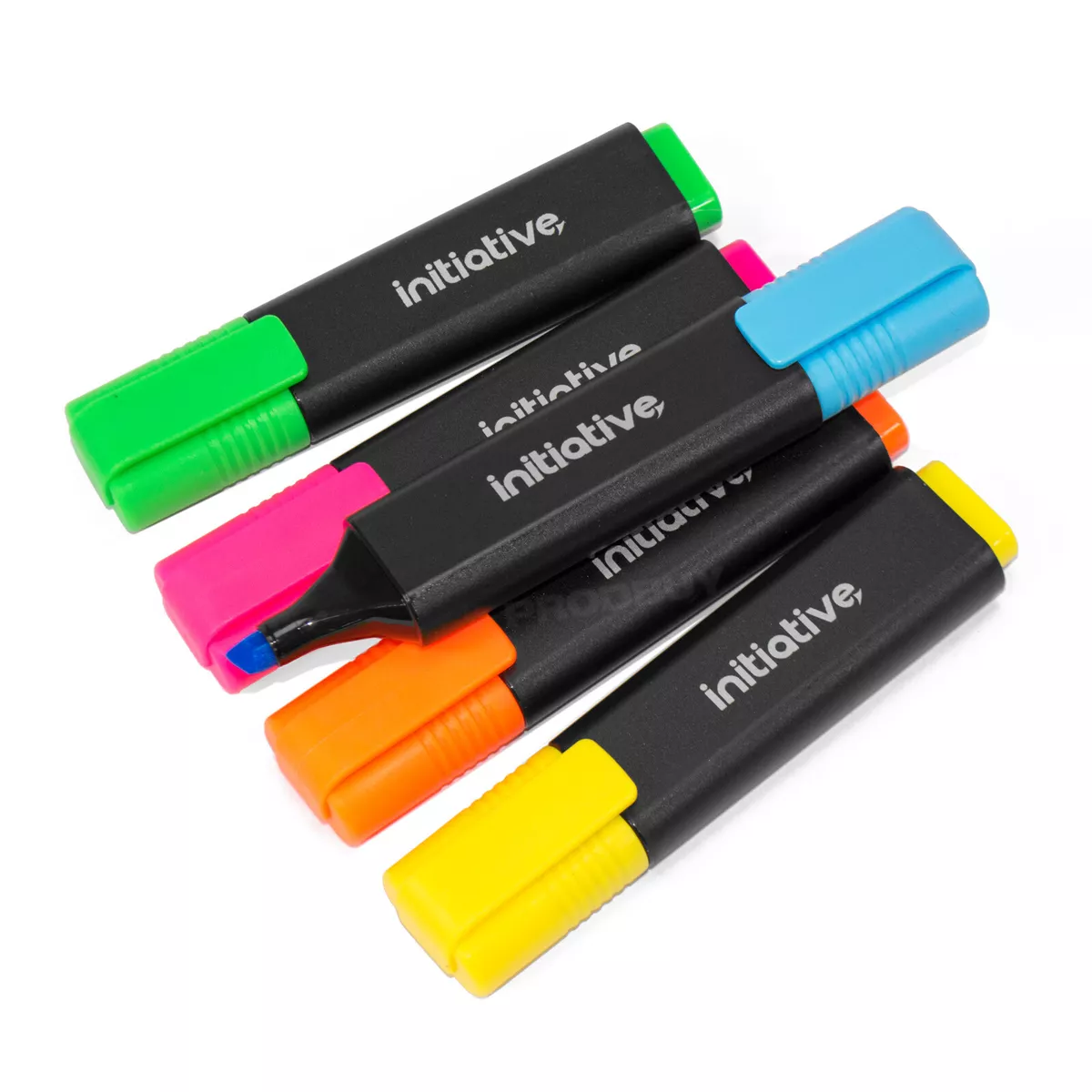 Pack of 10 Highlighter Pens Classic Colour Neon Fluorescent Marker