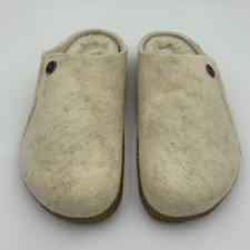 Birkenstock New w/ Box Zermatt Rivet Shearling Ecru Wool Felt Nar Select Size