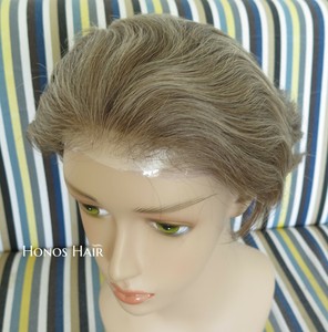 Hairpieces Thin Poly Skin Blonde Highlight Hair Replacement System