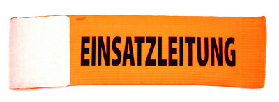 Klett Armbinde in Orange ''Einsatzleitung'' ideal für: Security Polizei Feuerwehr