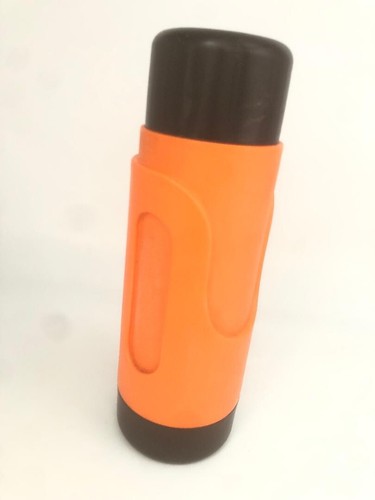 Bouteille Thermos Vintage Orange Et Marron Années 70 - Isotherme