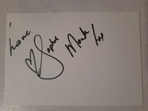 Sophie Monk Signed 3x5 Index Card The Hills Run Red & FHM ...