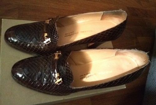 Scarpe in vera pelle di coccodrillo - Donna - Vintage. N.37 - Mario  Gabriele | eBay