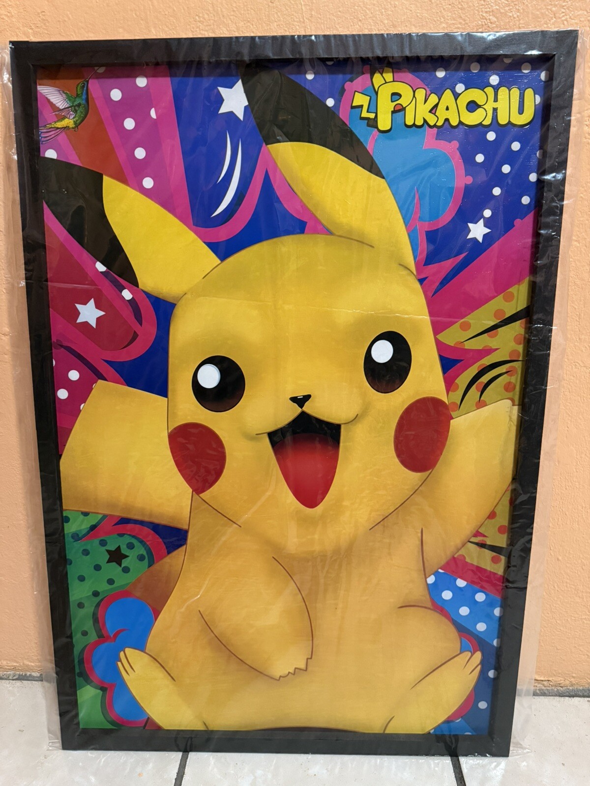 Pokemon Pikachu Poster frame 22 x 32 Inches