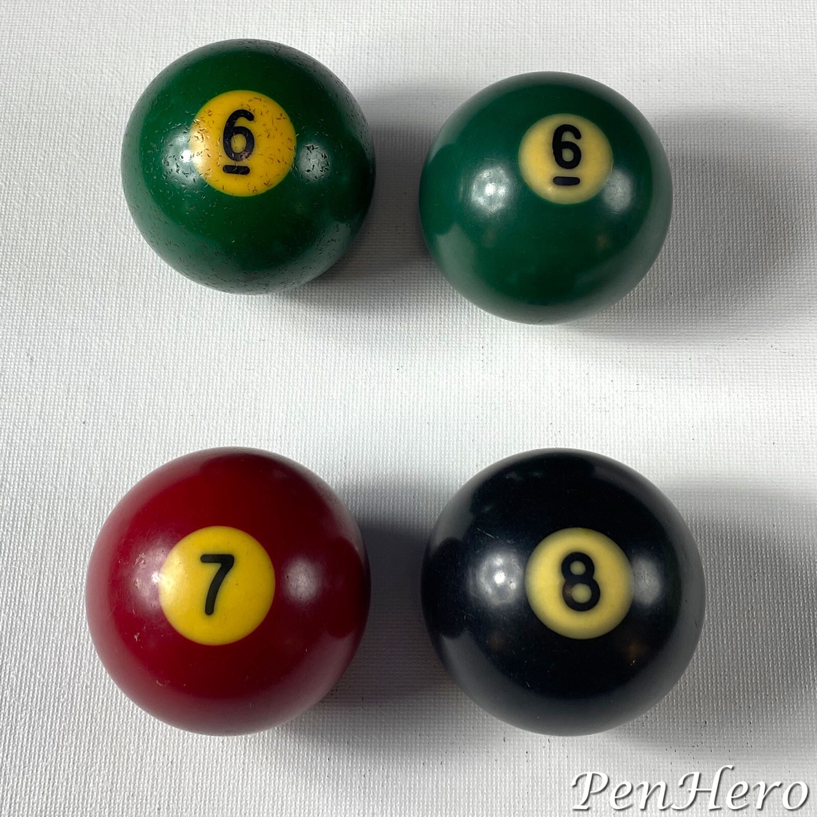 Hyatt Vitalite Pocket Balls Albany Billiard Ball Company Vintage
