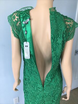 Chi Chi London Emerald Jade Green Lace Cap Sleeve Cocktail Dress 8T NWT  ASOS | eBay