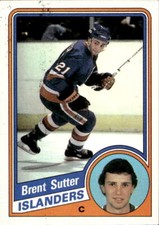 1984-85 Topps #102 Brent Sutter Hockey Card