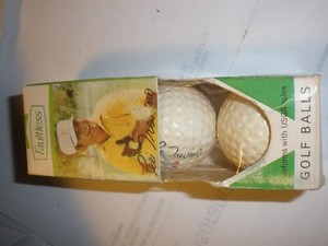 VINTAGE  THREE IN BOX LEE TRAVINO(FAULTLESS) GOLF BALLS NEW OLD STOCK99%