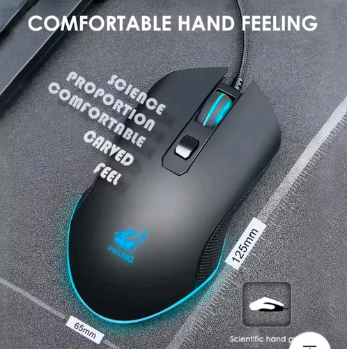 ZiYOU LANG V1 Kabelgebunde Maus neu / Wired Maus new - Afbeelding 2 van 7