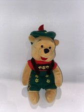 Winnie the Pooh Oktoberfest Lederhosen Disney Plush Bean Bag Stuffed Toy Bear 8"