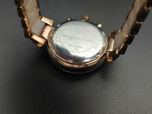 Michael Kors Ladies Parker Chronograph Two-Tone Rose Gold Watch MK5896 - Picture 5 of 10