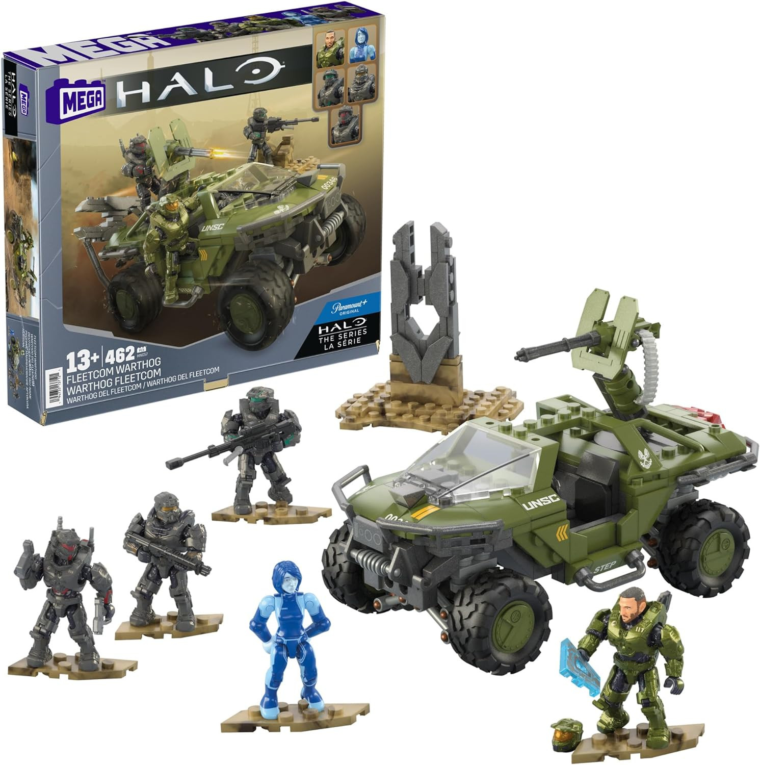 Набор игрушек Mega Halo серии Vehicle Building Toys квадроцикл FLEETCOM Warthog с 469 пикселями 8390₽
